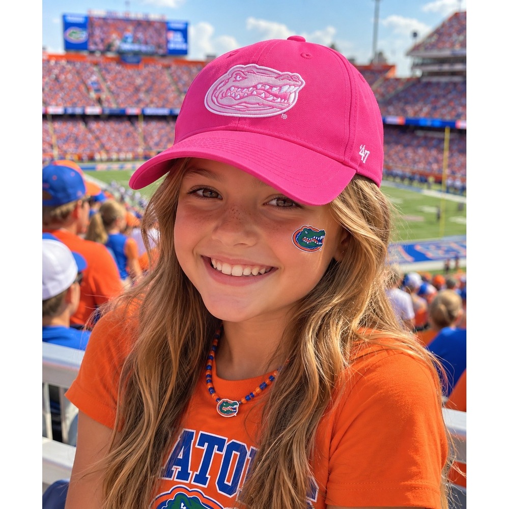 47 Brand Florida Gators Youth MVP Pink Adjustable Hat Cap NWT NCAA